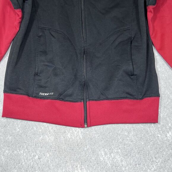 Nike Air Jumpman Sweatshirt Youth Boy Medium Black Red Full Zip-Up Jacket Hoodie - Picture 5 of 12